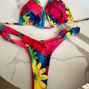 Vibrant Floral Bikini Set